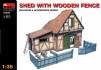 SHED WITH WOODEN FENCE