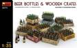 BEER BOTTLES & WOODEN CRA