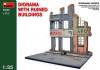 DIORAMA WITH RUINED BUILD