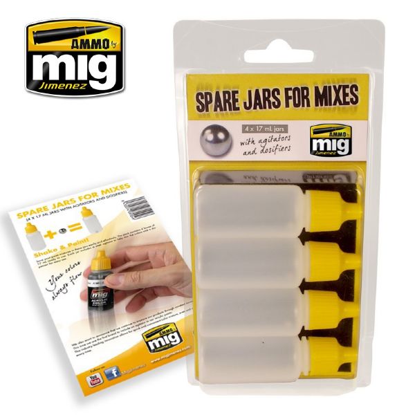 lagerSPARE JARS FOR MIXES (4 x, Ammo MIG