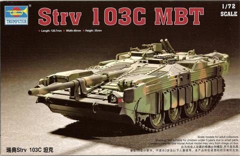 lagerStrv 103C MBT 1/72, Plastbyggsatser