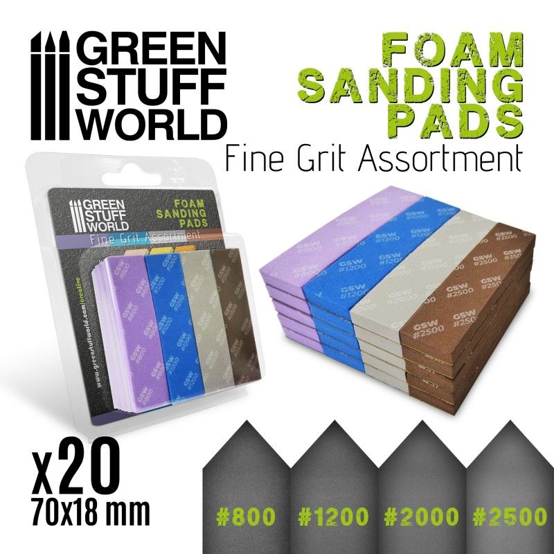 lagerSanding pads fine grit, Green stuff