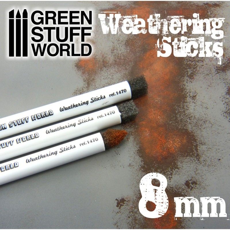 lagerWeathering Brushes 8mm, Green stuff