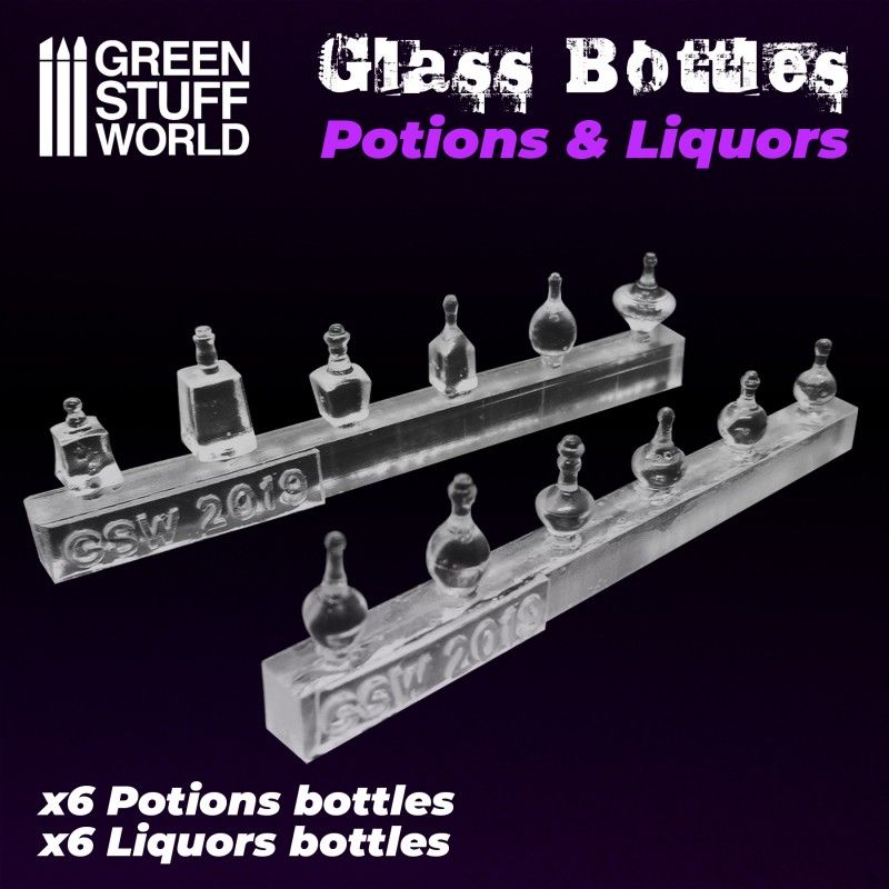 lagerPotion and Liquor Bottles, Green stuff