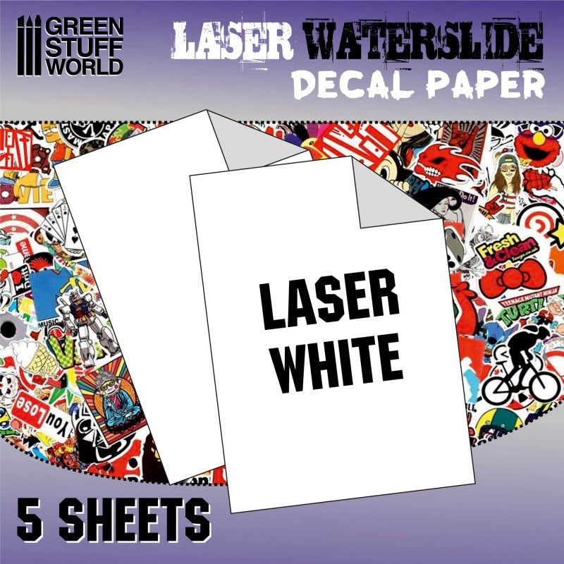 lagerWaterslide Decals - Laser, Green stuff