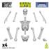 4-pack skelett 1/35