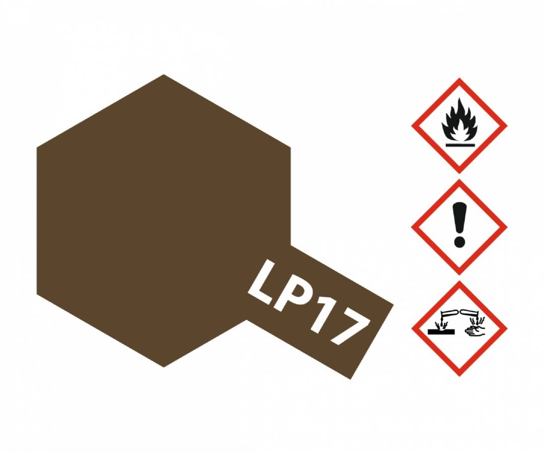 lagerLP-17 Linoleum Däck Brun, Tamiya