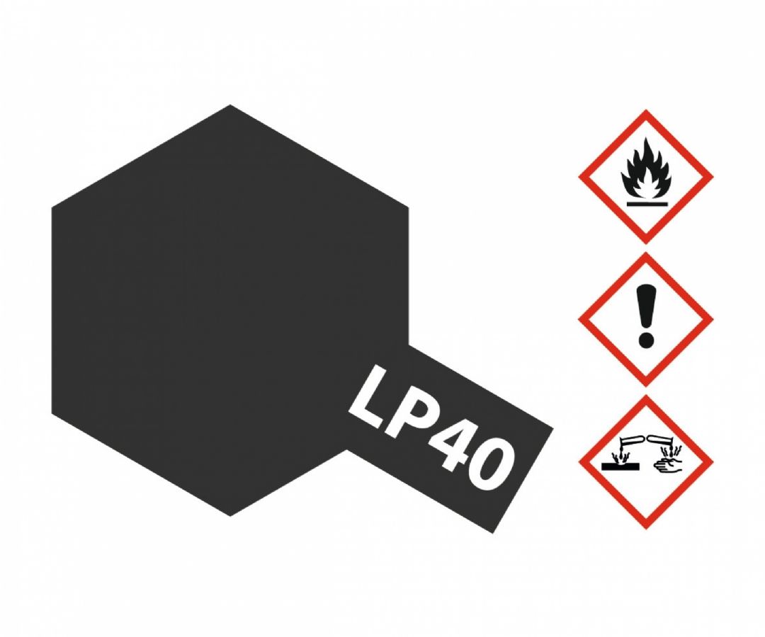 lagerLP-40 Metallic Svart, Tamiya